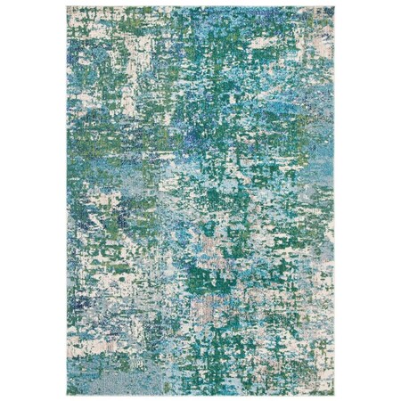 Safavieh 8 x 10 ft. Madison 400 Contemporary Rectangle Area Rug Green & Turquoise MAD471Y-8